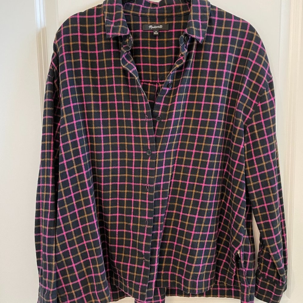MADEWELL PLAID BUTTON DOWN SHIRT